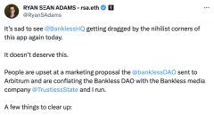 tp钱包IOS下载|BanklessDAO「要钱提案」引争议，Bankless联创发文撇关系